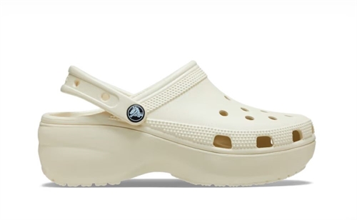 CROCS CLASSIC PLATFORM CLOG BONE